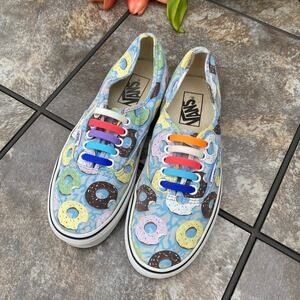 Vans Canvas Doughnut Late Night Skyway Low Top Shoes Size 8 Donut Shoe